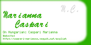 marianna caspari business card